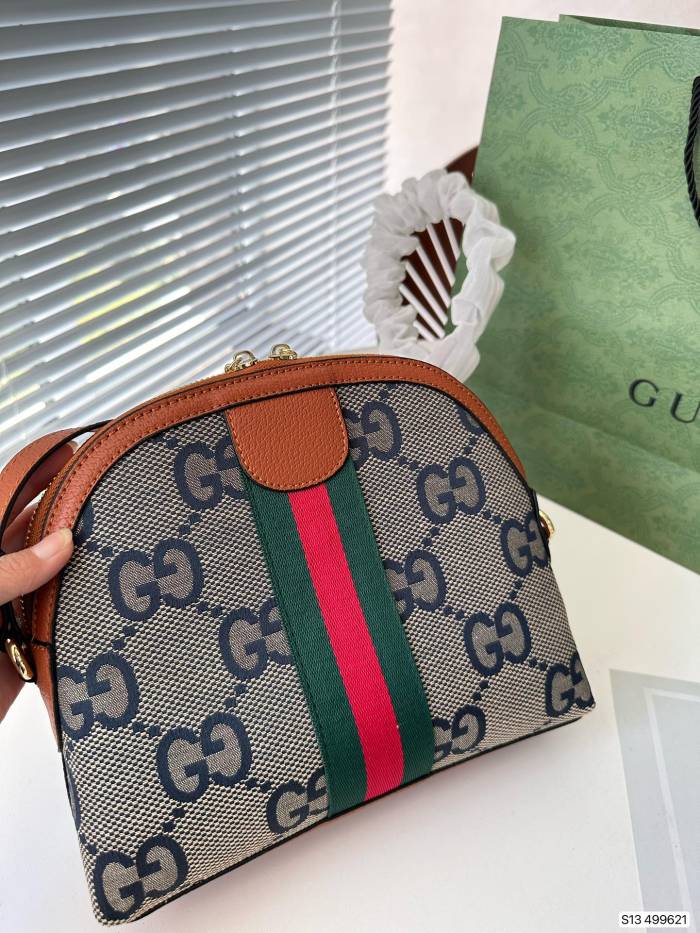 Gucci Womens Bags Luxury Brand GG Supreme Ophidia GG Shoulder Messenger Bag with Original Box 499621 K05NN 4076