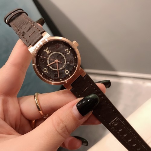 Louis Vuitton Womens Watch Luxury Brand Design Fashion Type with Original Box Whatsapp 【+1-3239614486】