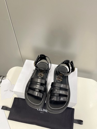Celine Womens Shoes Sandals Luxury Brand Summer Sandal with Original Box Whatsapp 【+1-3239614486】