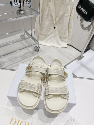 Dior Women Shoes Sandals Luxury Brand DIORACT SLIDE Lambskin with Original Box KCQ719LNY_S29X Whatsapp 【+1-3239614486】
