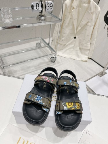 Dior Women Shoes Sandals Luxury Brand DIORACT SLIDE Lambskin with Original Box KCQ719LNY_S29X Whatsapp 【+1-3239614486】