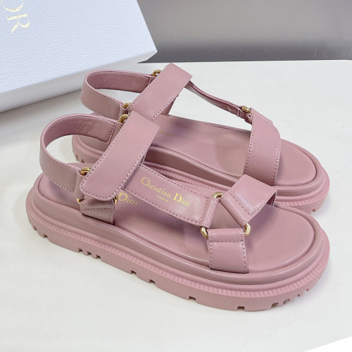 Dior Women Shoes Sandals Luxury Brand D-WAVE SANDAL Lambskin with Original Box KCQ893LAB_S900 Whatsapp 【+1-3239614486】