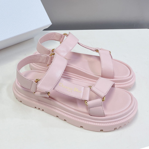 Dior Women Shoes Sandals Luxury Brand D-WAVE SANDAL Lambskin with Original Box KCQ893LAB_S900 Whatsapp 【+1-3239614486】