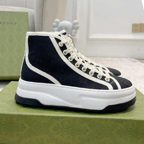 Gucci Womens Shoes Sneakers Luxury Brand Women's GG high top sneaker with Original Box Whatsapp 【+1-3239614486】