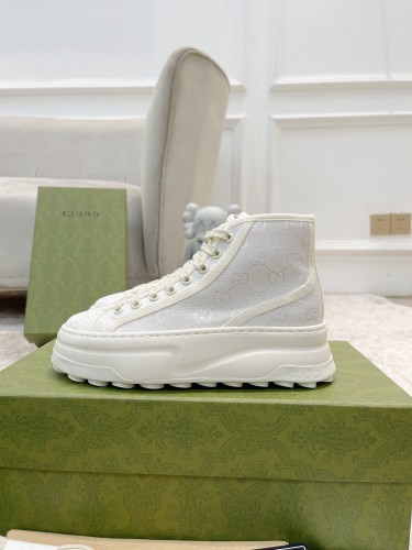 Gucci Womens Shoes Sneakers Luxury Brand Women's GG high top sneaker with Original Box Whatsapp 【+1-3239614486】