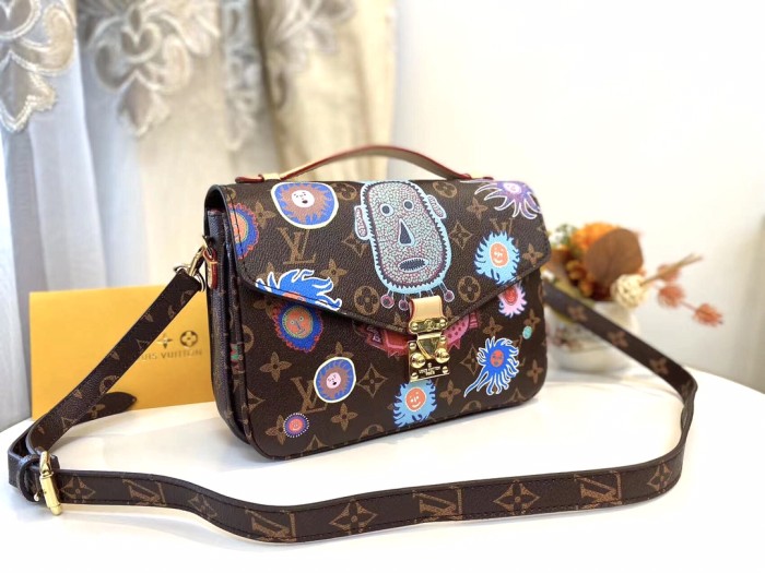 Louis Vuitton Womens Bags Crossbody Bag POCHETTE MÉTIS Monogram canvas Luxury Brand Messenger Shoulder Bags with Original Box Whatsapp【+1-3239614486】