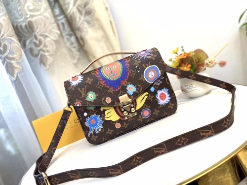 Louis Vuitton Womens Bags Crossbody Bag POCHETTE MÉTIS Monogram canvas Luxury Brand Messenger Shoulder Bags with Original Box Whatsapp【+1-3239614486】