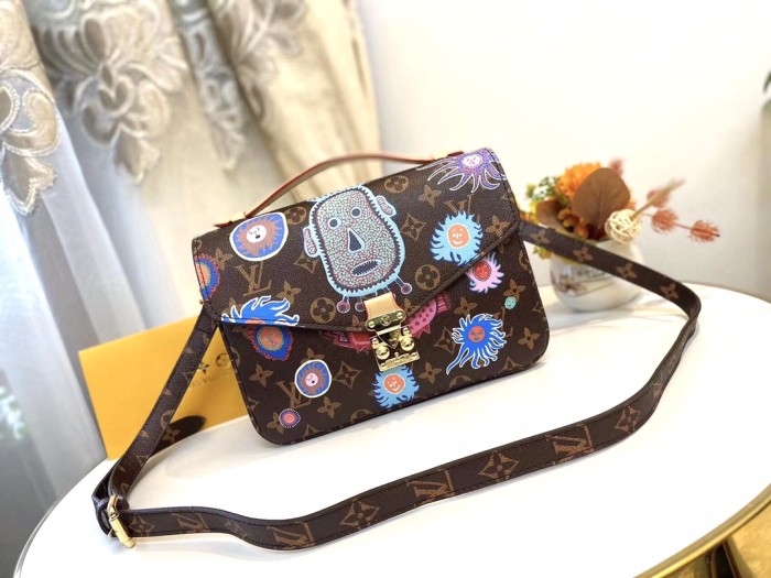 Louis Vuitton Womens Bags Crossbody Bag POCHETTE MÉTIS Monogram canvas Luxury Brand Messenger Shoulder Bags with Original Box Whatsapp【+1-3239614486】
