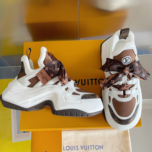 Louis Vuitton Women Shoes Sneakers Luxury Brand Design Fashion LV ARCHLIGHT SNEAKER with Original Box 1AAOWZ Whatsapp【+1-3239614486】
