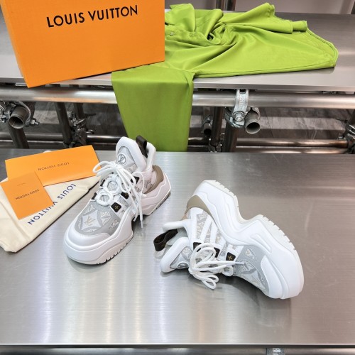 Louis Vuitton Women Shoes Sneakers Luxury Brand Design Fashion LV ARCHLIGHT SNEAKER with Original Box 1AAOWZ Whatsapp【+1-3239614486】