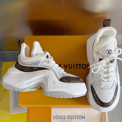 Louis Vuitton Women Shoes Sneakers Luxury Brand Design Fashion LV ARCHLIGHT SNEAKER with Original Box 1AAOWZ Whatsapp【+1-3239614486】
