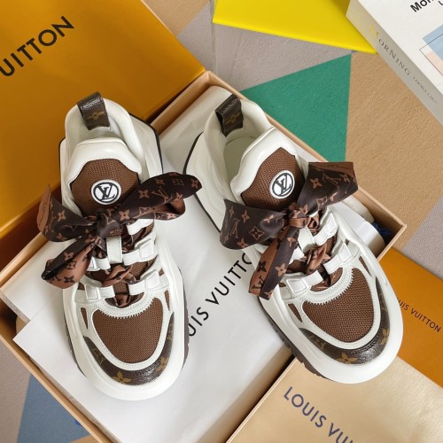 Louis Vuitton Women Shoes Sneakers Luxury Brand Design Fashion LV ARCHLIGHT SNEAKER with Original Box 1AAOWZ Whatsapp【+1-3239614486】