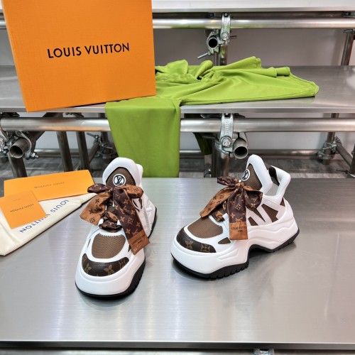 Louis Vuitton Women Shoes Sneakers Luxury Brand Design Fashion LV ARCHLIGHT SNEAKER with Original Box 1AAOWZ Whatsapp【+1-3239614486】