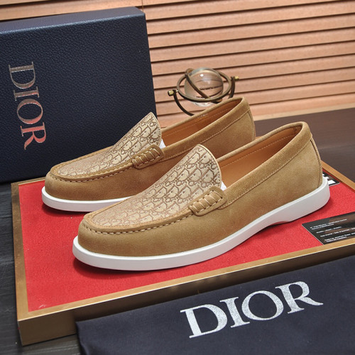 Dior Mens Shoes Loafers Luxury Brand DIOR GRANVILLE LOAFER Suede and Dior Oblique Jacquard Whatsapp 【+1-3239614486】