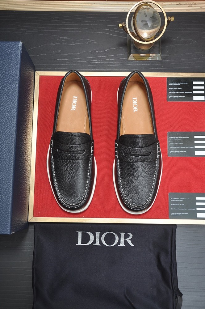 Dior Mens Shoes Loafers Luxury Brand DIOR GRANVILLE LOAFER Leather Whatsapp 【+1-3239614486】