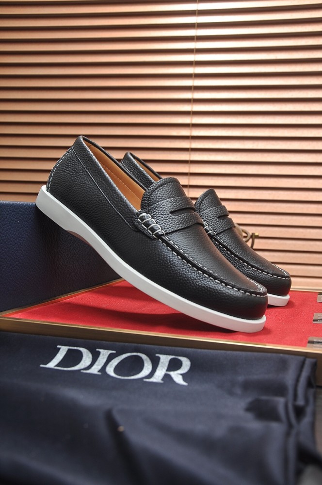 Dior Mens Shoes Loafers Luxury Brand DIOR GRANVILLE LOAFER Leather Whatsapp 【+1-3239614486】