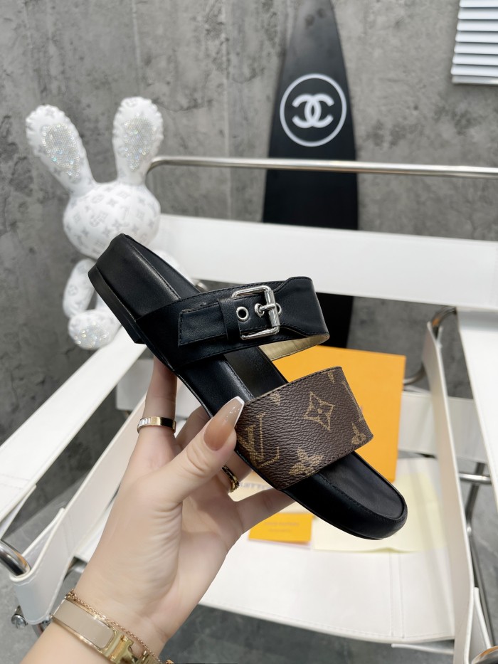 Louis Vuitton Womens Shoes Sandals Slippers Luxury Brand with Original Box Whatsapp 【+1-3239614486】