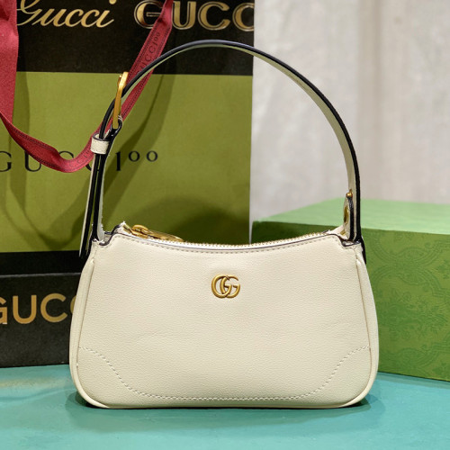 Gucci Womens Bags Crossbody Shoulder Messenger Bags Luxury Brand Gucci Aphrodite mini shoulder bag in white leather Whatsapp【+1-3239614486】