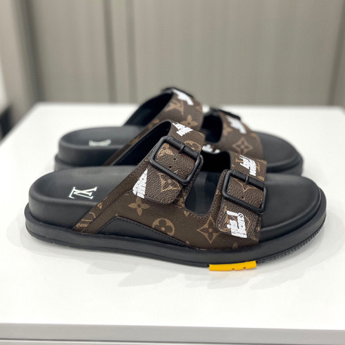 Louis Vuitton Mens Shoes Slippers Sandals Luxury Brand Honolulu LV Trainer Mule with Original Box 1AARUJ Whatsapp【+1-3239614486】