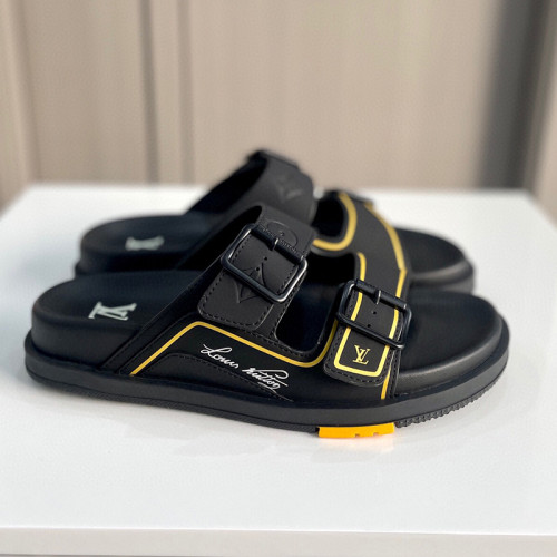 Louis Vuitton Mens Shoes Slippers Sandals Luxury Brand Honolulu LV Trainer Mule with Original Box 1AARUJ Whatsapp【+1-3239614486】