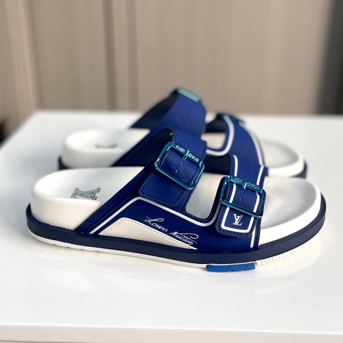 Louis Vuitton Mens Shoes Slippers Sandals Luxury Brand Honolulu LV Trainer Mule with Original Box 1AARUJ Whatsapp【+1-3239614486】