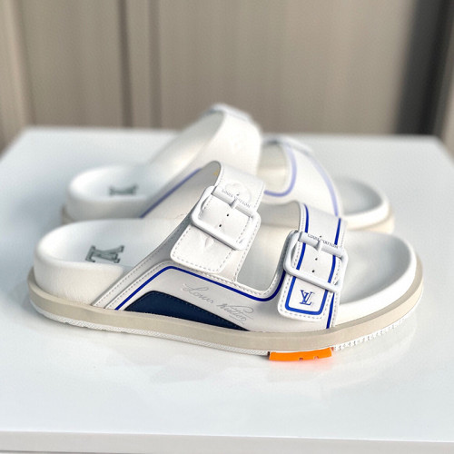 Louis Vuitton Mens Shoes Slippers Sandals Luxury Brand Honolulu LV Trainer Mule with Original Box 1AARUJ Whatsapp【+1-3239614486】