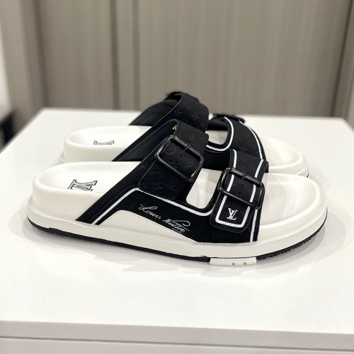 Louis Vuitton Mens Shoes Slippers Sandals Luxury Brand Honolulu LV Trainer Mule with Original Box 1AARUJ Whatsapp【+1-3239614486】