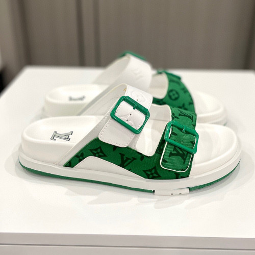 Louis Vuitton Mens Shoes Slippers Sandals Luxury Brand Honolulu LV Trainer Mule with Original Box 1AARUJ Whatsapp【+1-3239614486】
