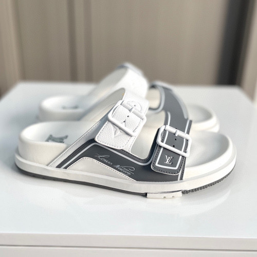 Louis Vuitton Mens Shoes Slippers Sandals Luxury Brand Honolulu LV Trainer Mule with Original Box 1AARUJ Whatsapp【+1-3239614486】