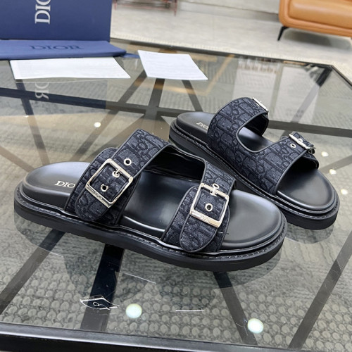 Dior Men Shoes Sandals Luxury Brand Fashion DIOR AQUA SANDAL Black Dior Oblique Jacquard with Original Box 3SA135ZSA_H969 Whatsapp【+1-3239614486】