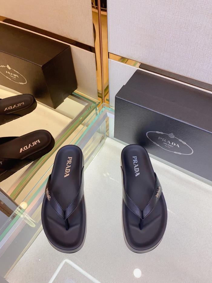 Prada Mens Shoes Slippers Luxury Brand Summer Slipper with Original Box Whatsapp 【+1-3239614486】