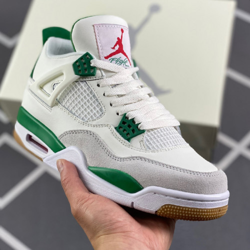 Air Jordan 4 Retro Canvas AJ4 Pine Green Men Womens Shoes Sneakers with Original Box D28420327 Whatsapp【+1-3239614486】