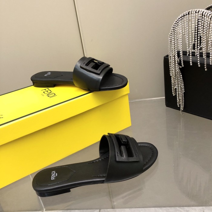 Fendi Womens Shoes Fashion Luxury Brand Fendi First Slippers with Original Box Whatsapp 【+1-3239614486】