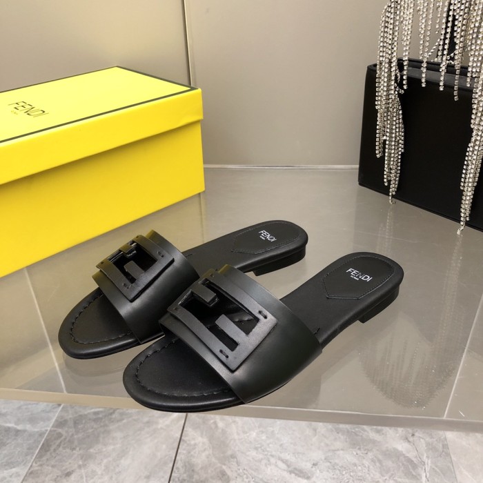 Fendi Womens Shoes Fashion Luxury Brand Fendi First Slippers with Original Box Whatsapp 【+1-3239614486】