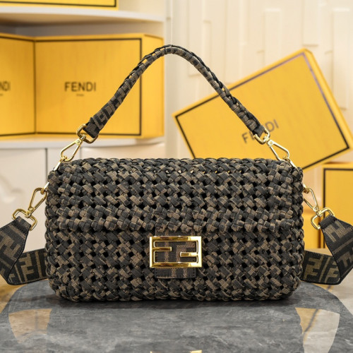 Fendi Womens Bag Shoulder Bags Luxury Brand Baguette bag Stamp Fashion Bags for Women with Original Box Whatsapp【+1-3239614486】