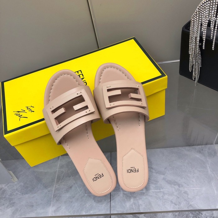 Fendi Womens Shoes Fashion Luxury Brand Fendi First Slippers with Original Box Whatsapp 【+1-3239614486】