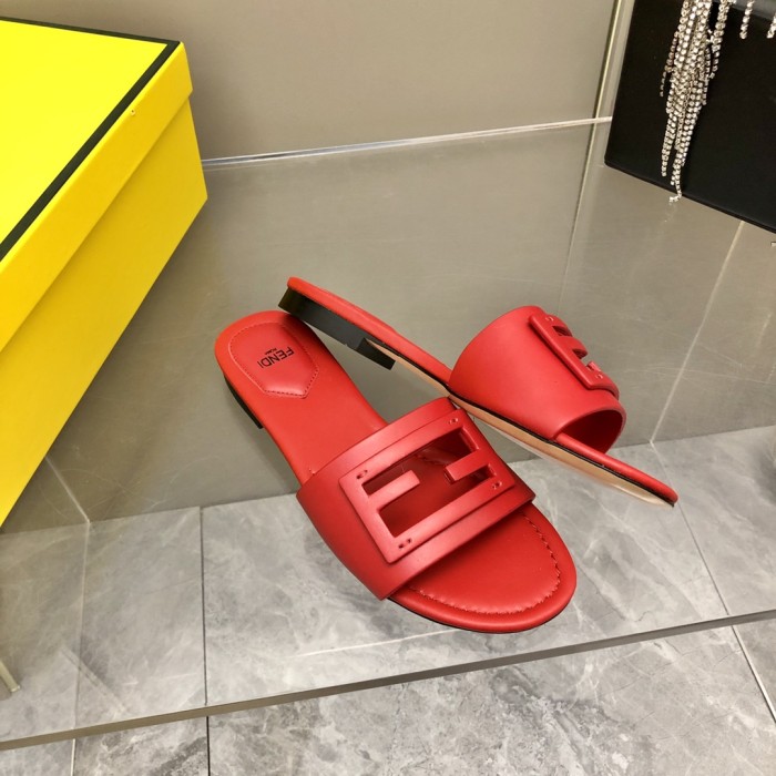 Fendi Womens Shoes Fashion Luxury Brand Fendi First Slippers with Original Box Whatsapp 【+1-3239614486】