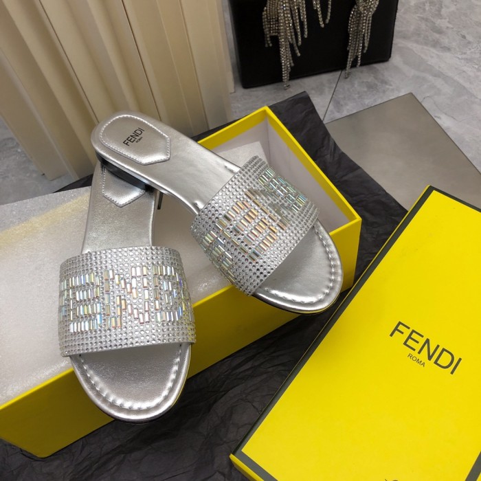 Fendi Womens Shoes Fashion Luxury Brand Fendi First Slippers with Original Box Whatsapp 【+1-3239614486】