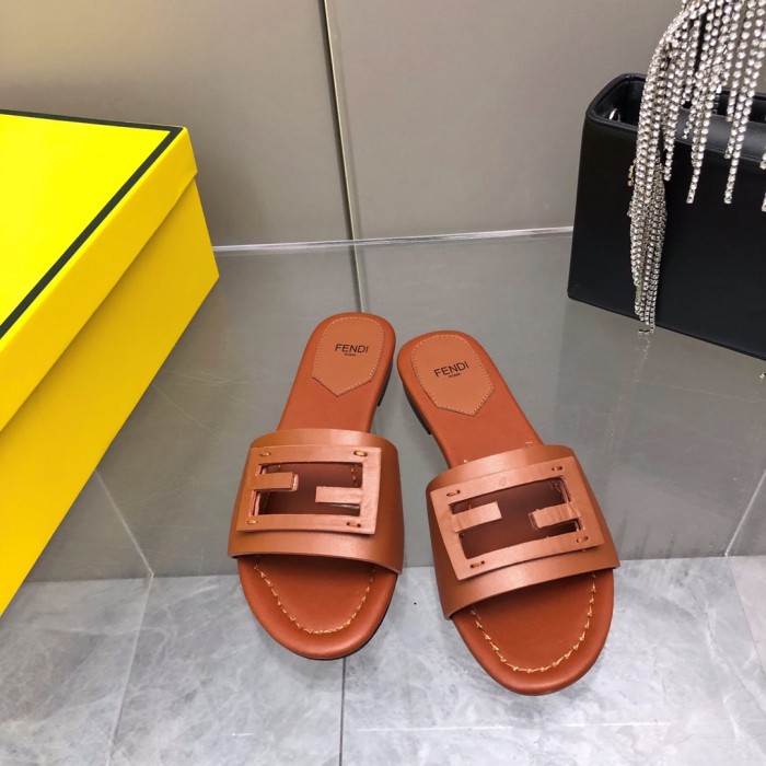 Fendi Womens Shoes Fashion Luxury Brand Fendi First Slippers with Original Box Whatsapp 【+1-3239614486】