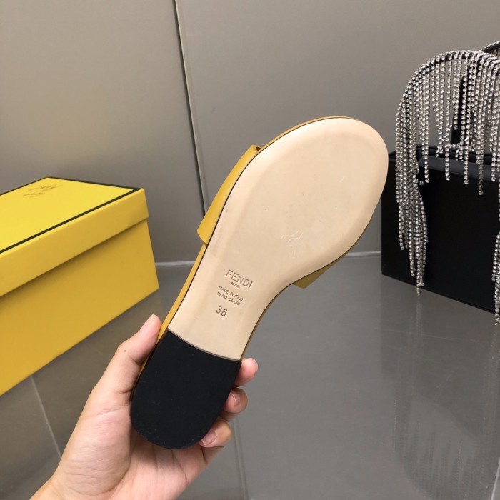 Fendi Womens Shoes Fashion Luxury Brand Fendi First Slippers with Original Box Whatsapp 【+1-3239614486】