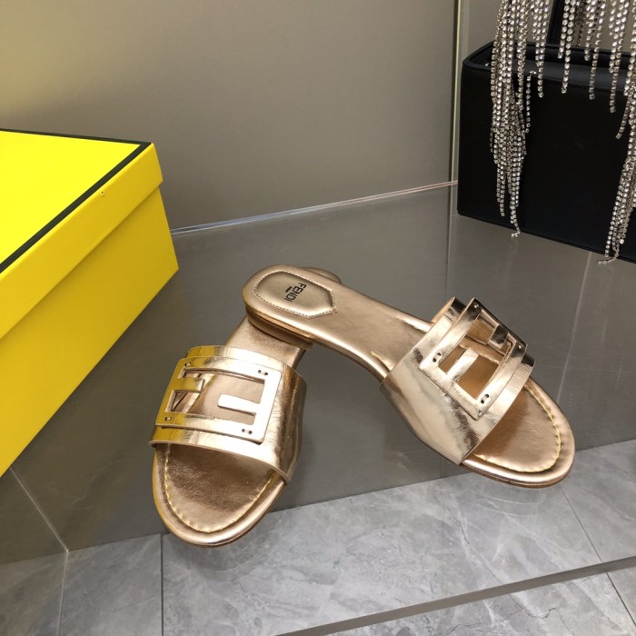 Fendi Womens Shoes Fashion Luxury Brand Fendi First Slippers with Original Box Whatsapp 【+1-3239614486】