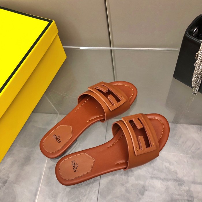 Fendi Womens Shoes Fashion Luxury Brand Fendi First Slippers with Original Box Whatsapp 【+1-3239614486】