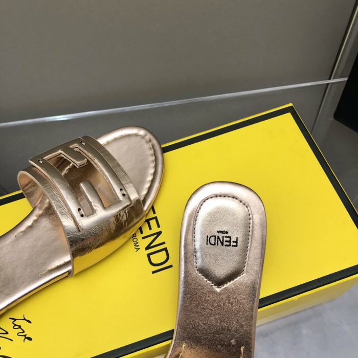 Fendi Womens Shoes Fashion Luxury Brand Fendi First Slippers with Original Box Whatsapp 【+1-3239614486】