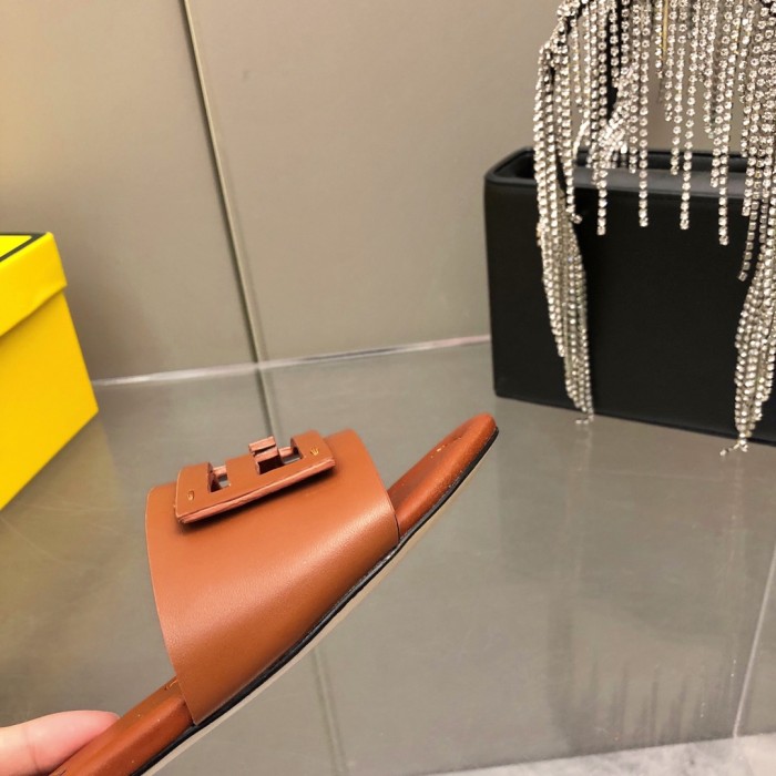 Fendi Womens Shoes Fashion Luxury Brand Fendi First Slippers with Original Box Whatsapp 【+1-3239614486】