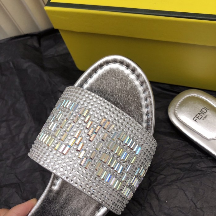 Fendi Womens Shoes Fashion Luxury Brand Fendi First Slippers with Original Box Whatsapp 【+1-3239614486】