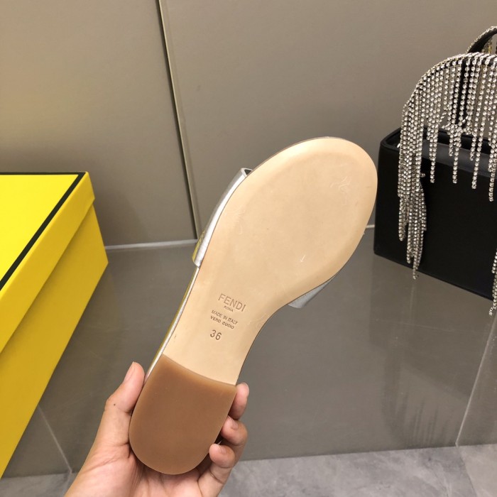 Fendi Womens Shoes Fashion Luxury Brand Fendi First Slippers with Original Box Whatsapp 【+1-3239614486】