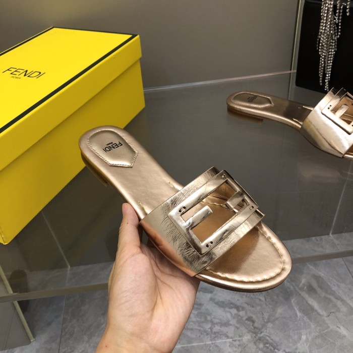 Fendi Womens Shoes Fashion Luxury Brand Fendi First Slippers with Original Box Whatsapp 【+1-3239614486】