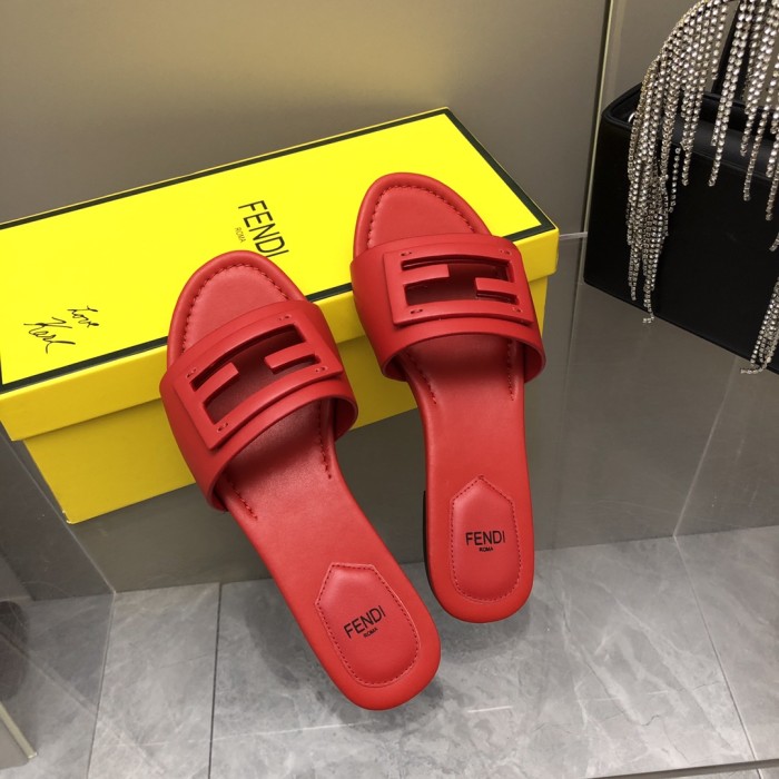 Fendi Womens Shoes Fashion Luxury Brand Fendi First Slippers with Original Box Whatsapp 【+1-3239614486】