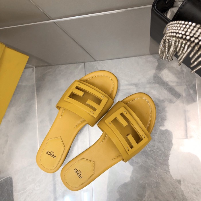 Fendi Womens Shoes Fashion Luxury Brand Fendi First Slippers with Original Box Whatsapp 【+1-3239614486】
