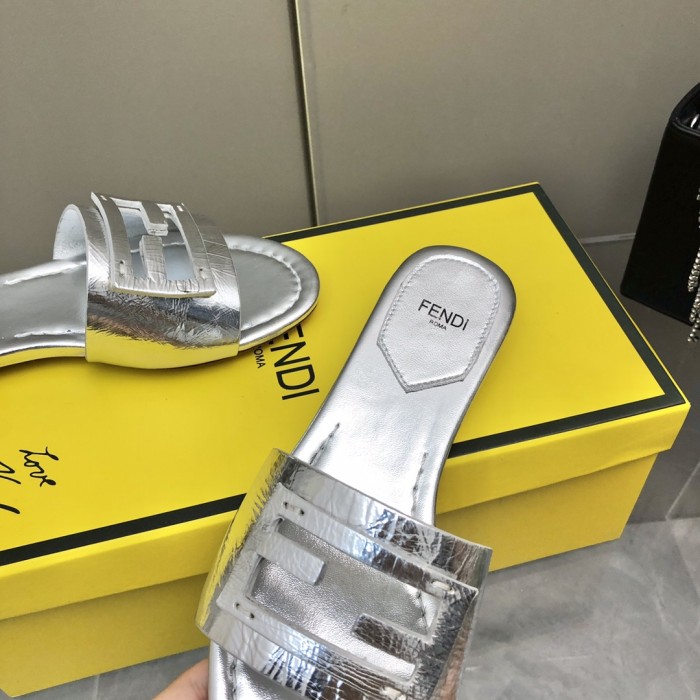 Fendi Womens Shoes Fashion Luxury Brand Fendi First Slippers with Original Box Whatsapp 【+1-3239614486】